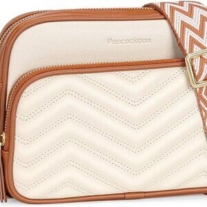 Crossbody Bags for Women Travel Quilted Vegan Leather Small Cross Body Purses Sh